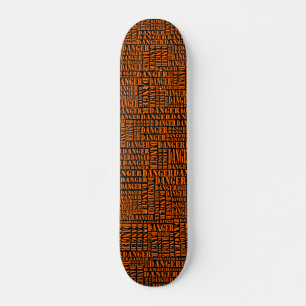 Skate Muitos perigos - Laranja no Preto