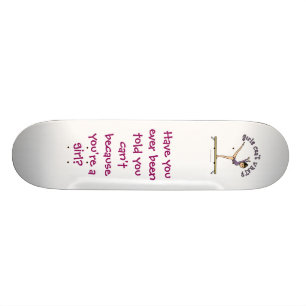 Skate Mulher clara: Fêmea clara no feixe de equilíbrio