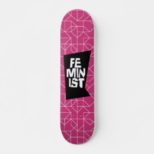 Skate Mulher igual imitaçãoa da menina fêmea feminista