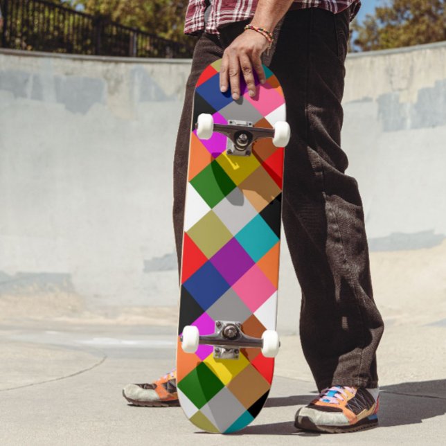 Skate Multicolored Bold Color Blocks Design  (Criador carregado)