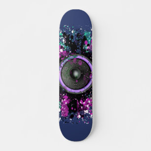 Skate Music speaker and splattered paint