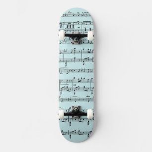 Skate Música Blue Vintage Sheet