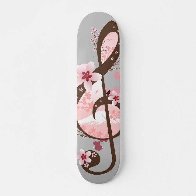 Skate Música de Flor de Cerejeira (Frente)