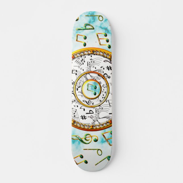Skate Música, Notas Musicais, Marble (Frente)