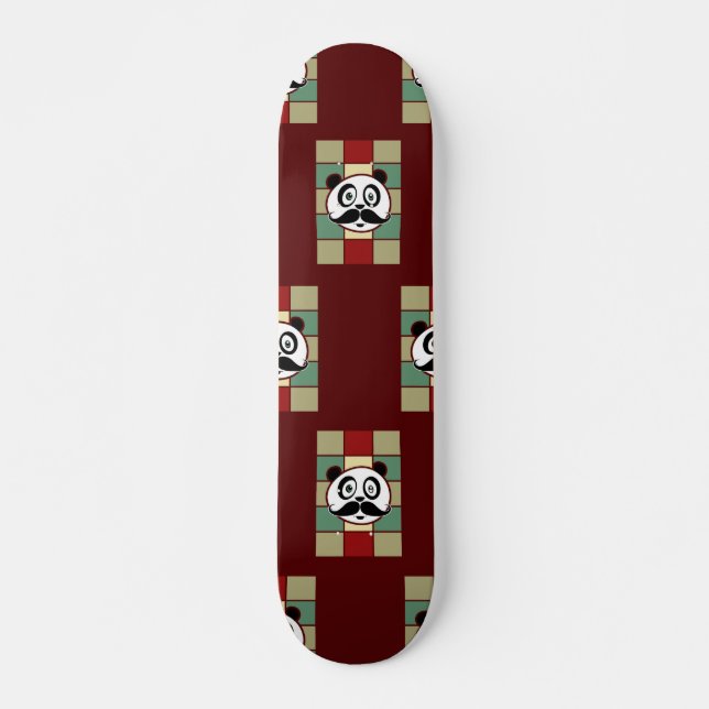 Skate Mustache Panda 2 (Frente)