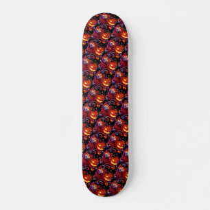 Skate Mystical Cat & Pumpkins Brilhante