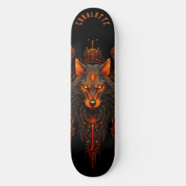 Skate Mythical Werewolf Tribal Patterns Dark Fantasy