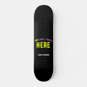 SKATE NA MODA MODERNO PERSONALIZÁVEL NEGRO VERIFICADO CO