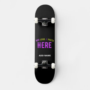 SKATE NA MODA MODERNO PERSONALIZÁVEL NEGRO VERIFICADO CO
