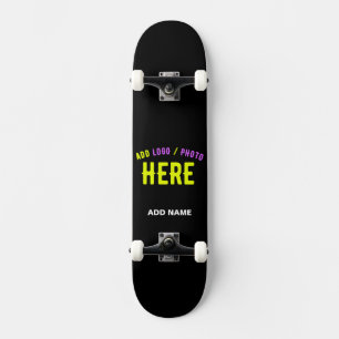 SKATE NA MODA MODERNO PERSONALIZÁVEL NEGRO VERIFICADO CO