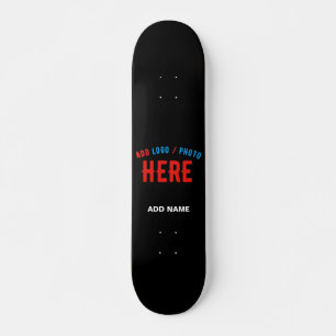 SKATE NA MODA MODERNO PERSONALIZÁVEL NEGRO VERIFICADO CO