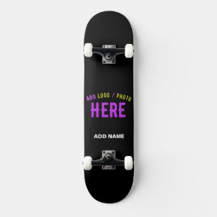 SKATE NA MODA MODERNO PERSONALIZÁVEL NEGRO VERIFICADO CO