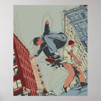 Skate na Poster da cidade