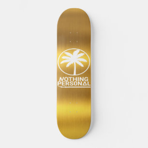 Skate Nada de Pessoal Deck Dourado