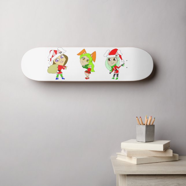 Skate Natal Bunnygirl (Arte de parede (Horz))