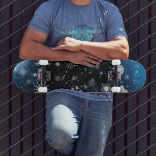 Skate Natal mágico e tranquilo de inverno do SlipperyJoe