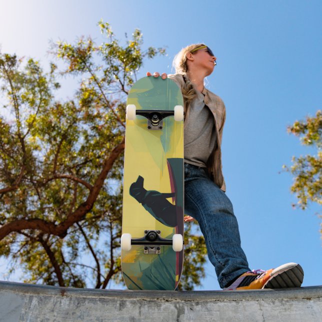 Skate Nature Minimalist Black Labrador Canoe (Ao ar livre 1)