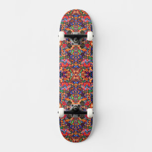 Skate Natureza floral abstrato mágica doce e colorida