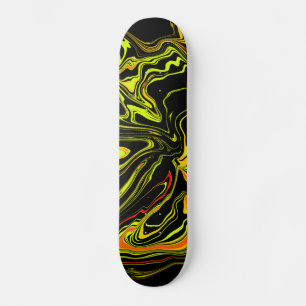 Skate negra con amarillo