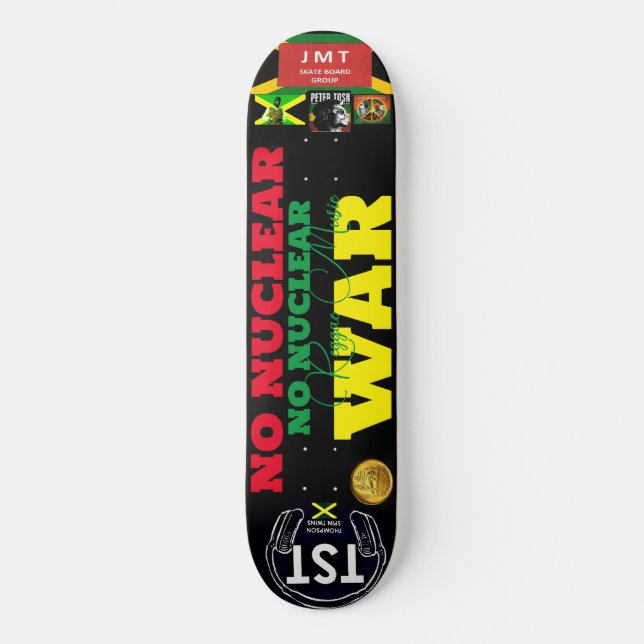 Skate NENHUMA WAR NUCLEAR JMT JAM 8 1/4 pol. (Frente)