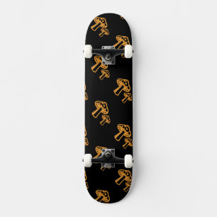 Skate Neon Orange Mushroom