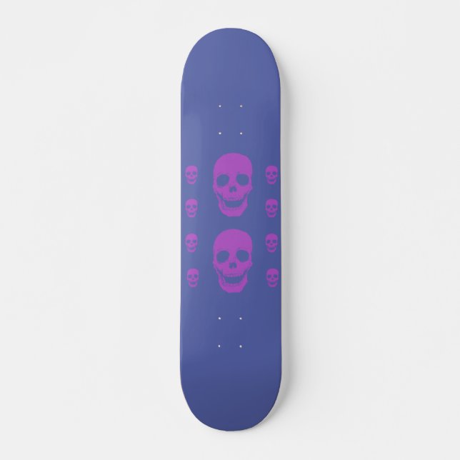 Skate Neon Skull Deck (Frente)
