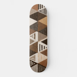 Skate Nigerian patterns on a triangles background