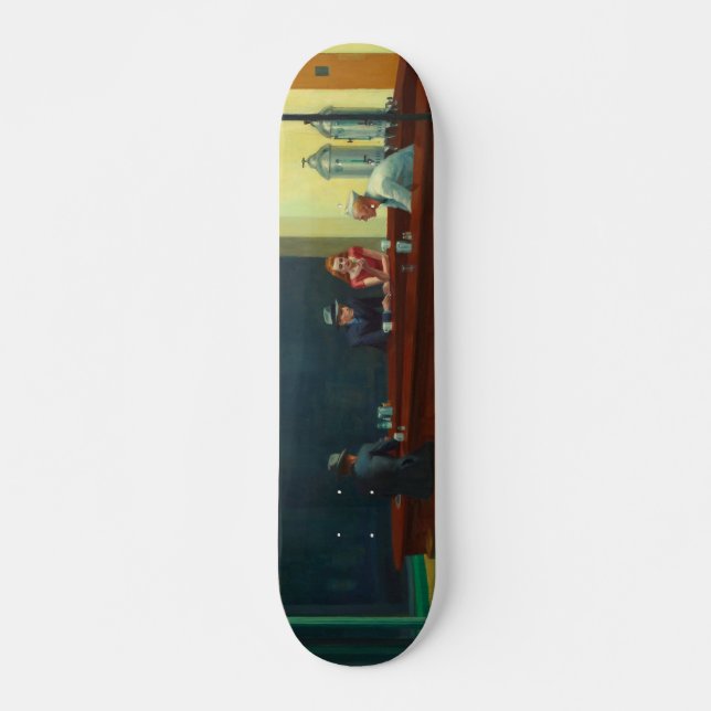 Skate Nighthawks pintura de Edward Hopper  (Frente)