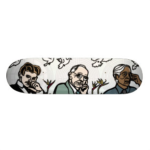 Skate Nikola Tesla, Edgar Cayce e Jiddu Krishnamurti