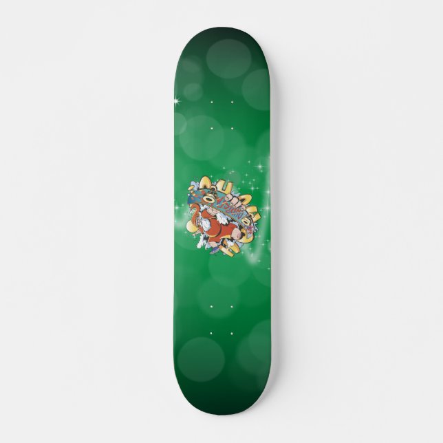 Skate Noel Claus Skateabordagem (Frente)