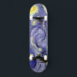 Skate Noite Estrelada de Van Gogh, 1889<br><div class="desc">Amplamente saudado como o magnum opus de Van Gogh, a pintura retrata a vista à porta da sua janela do sanatório à noite, embora tenha sido pintada pela memória durante o dia. A imagem está no dominio público. Entre em contato com Padrões e pinturas e gráficos para obter solicitações especiais....</div>