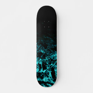 Skate Noite Ventosa azul turquesa preto