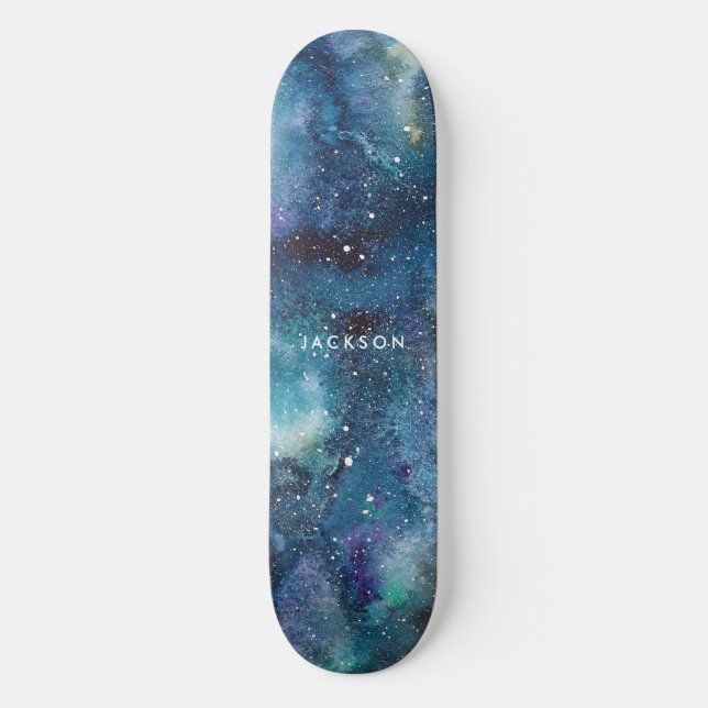 Skate Nome das Estrelas Espaciais da Galáxia Azul (Frente)