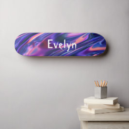 Skate Nome de adição personalizado Abstrato roxo Cyberpu