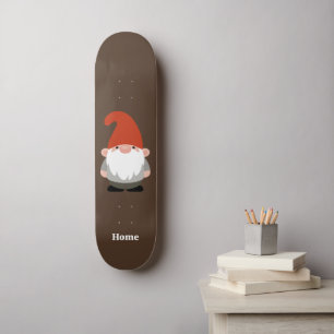 Skate Nome do Anão de Jardim em Castanho Terra