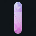 Skate Nome moderno brilhante rosa-menina personalizado l<br><div class="desc">Película fina rosa e leve,  roxa,  brilha,  brilho metálico-metálico prateado.            Fácil de personalizar com o seu nome no estilo de assinatura manuscrito. Pode ser um presente bonito para uma adolescente no 16 de Sweet,  Quinceanera,  graduação,  aniversário,  Natal ou qualquer outra ocasião.</div>