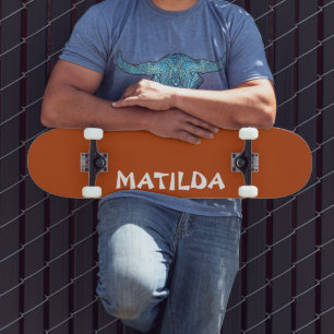 Skate Nome Moderno de Rust Na moda Trendy