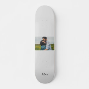 Skate nome monograma de casal personalizado simples mini