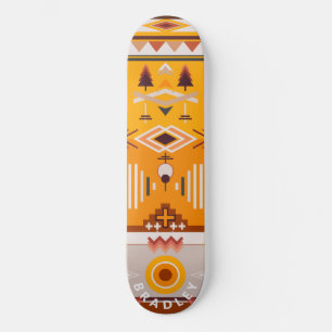 Skate Nome Personalizado Abstrato Tribal Moderno