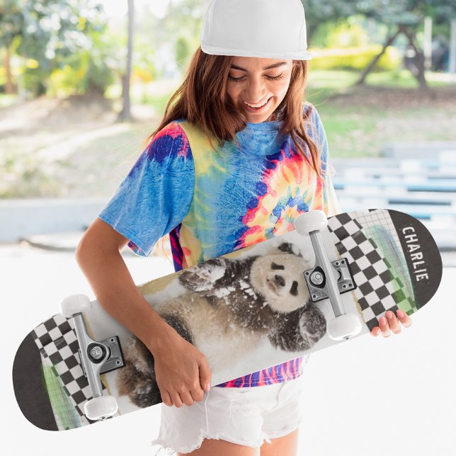 Skate Nome Personalizado da Colagem Moderna Verificada p (Criador carregado)