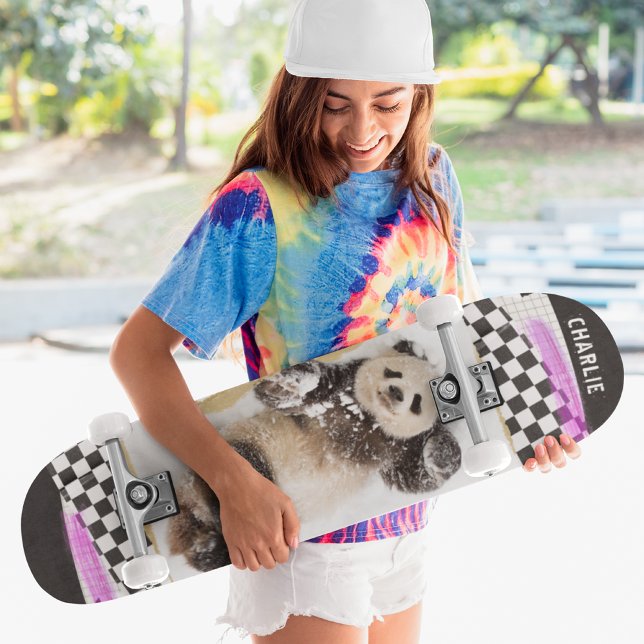 Skate Nome Personalizado da Colagem Moderna Verificada p (Criador carregado)