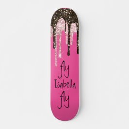 Skate Nome Personalizado da Girly Sparkle Girly Sparkle