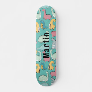 Skate Nome personalizado de dinossauros bonitos