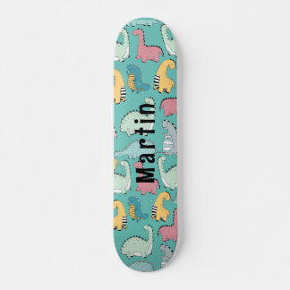 Skate Nome personalizado de dinossauros bonitos