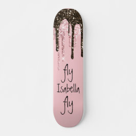 Skate Nome Personalizado de Girly Sparkle Girly Girly Gl