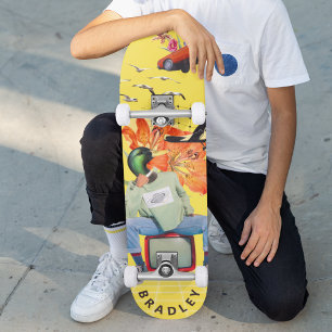 Skate Nome Personalizado Divertido Surreal Único e Custo