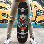 Skate Nome Personalizado do mau Scary Clowe<br><div class="desc">Tabuleiro de Nome Personalizado do mau Scary Clowe</div>