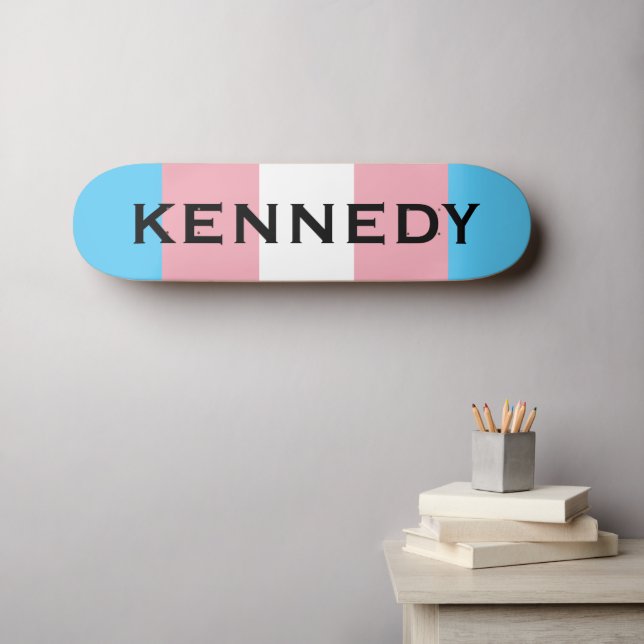 Skate Nome Personalizado LGBTQ Sinalizador do Orgulho do (Arte de parede (Horz))