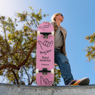 Skate Nome Personalizado, Localização & Cor Shaka