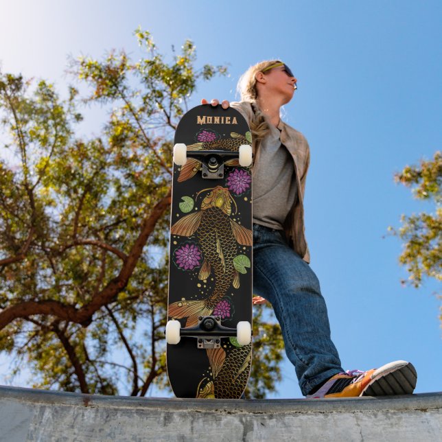 Skate Nome Personalizado Peixe Koi (Ao ar livre 1)